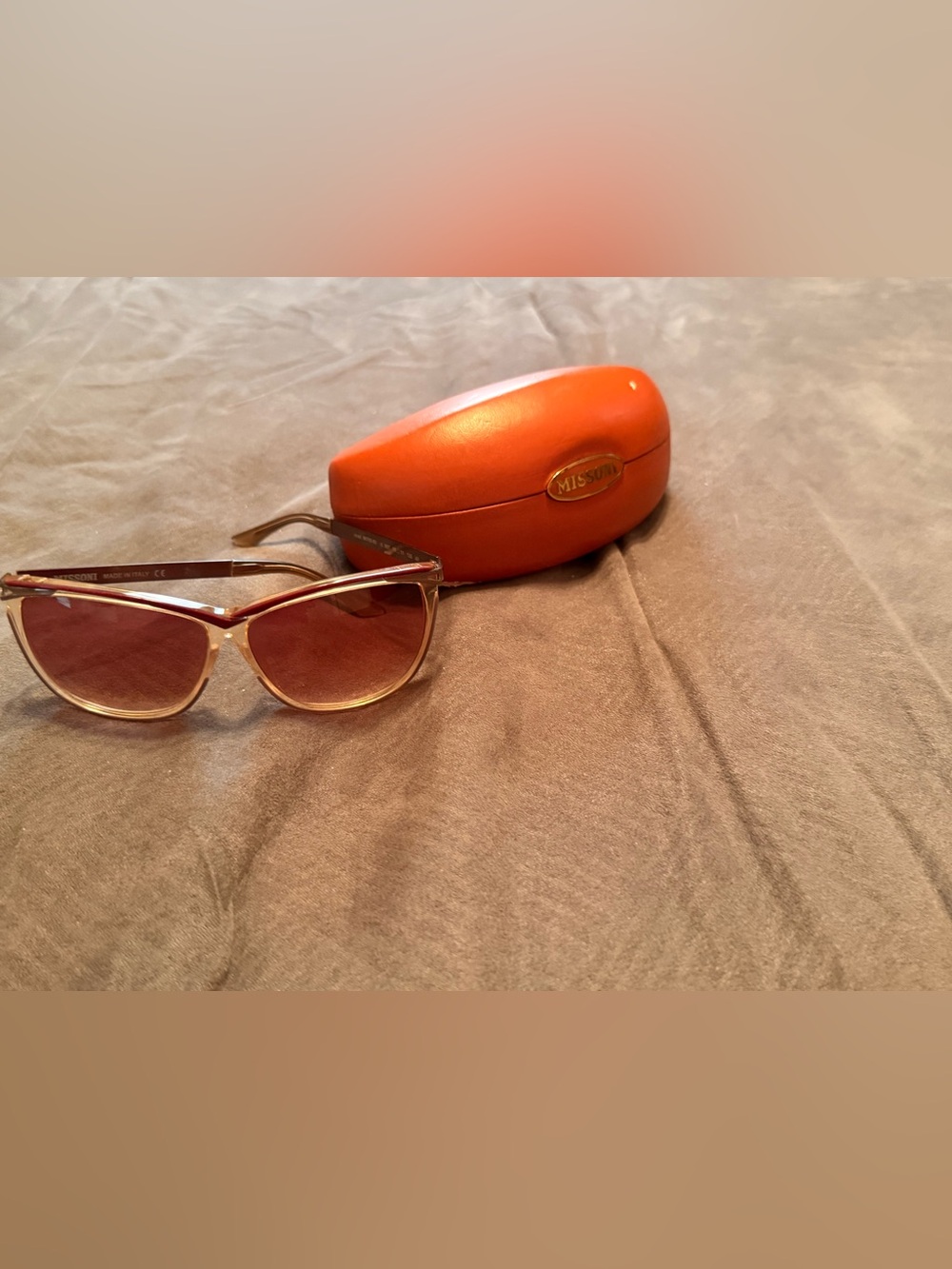 Missoni pink tinted Sunglasses with Case - Women's Fashion Sunglasses